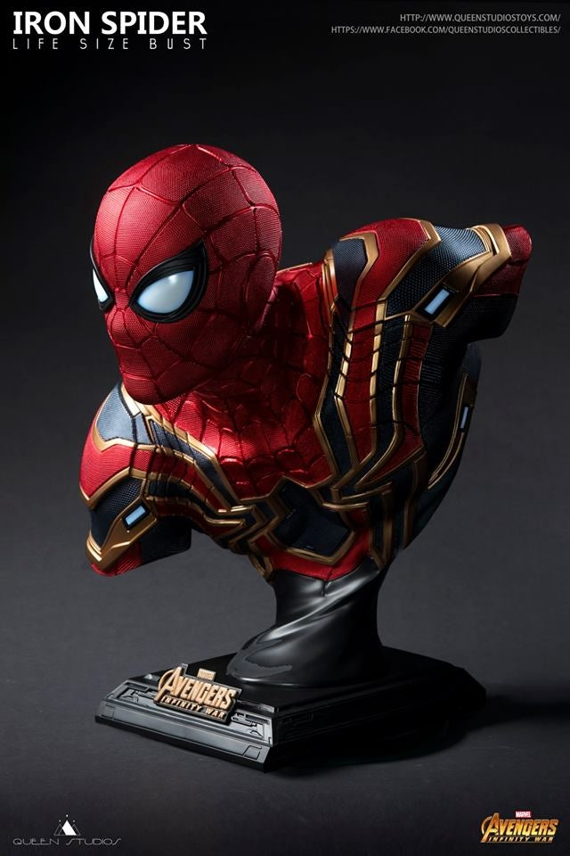 [Pre-Order] Queen Studios - AVENGERS:INFINITY WAR - IRON SPIDER LIFE SIDE BUST