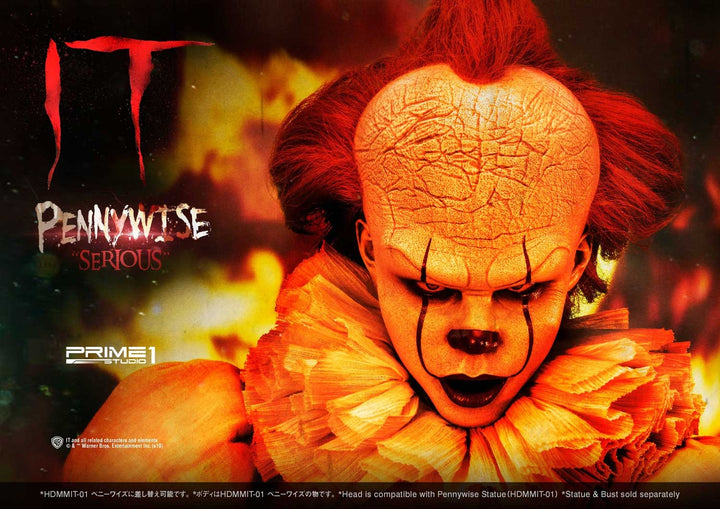 [Pre-Order] PRIME1 STUDIO - HDBIT-01: IT PENNYWISE BUST “SERIOUS” (IT 2017)