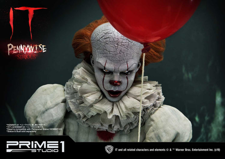 [Pre-Order] PRIME1 STUDIO - HDBIT-01: IT PENNYWISE BUST “SERIOUS” (IT 2017)