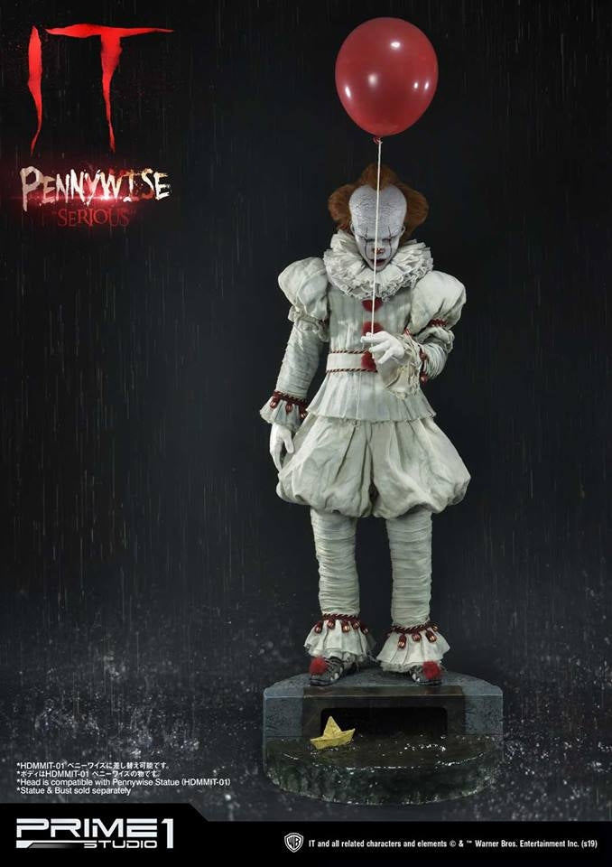 [Pre-Order] PRIME1 STUDIO - HDBIT-01: IT PENNYWISE BUST “SERIOUS” (IT 2017)