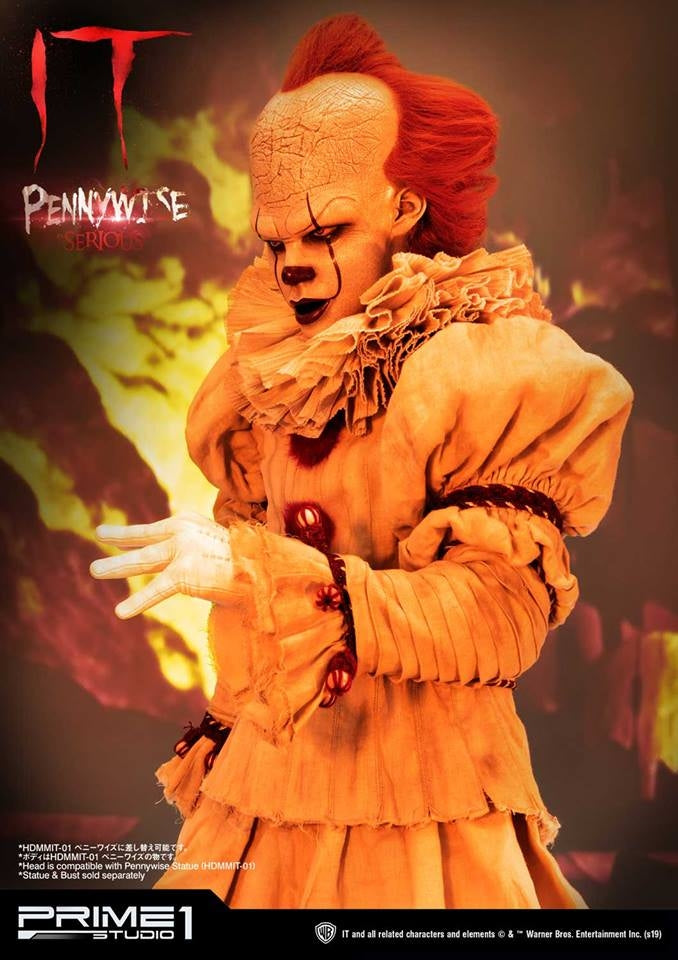 [Pre-Order] PRIME1 STUDIO - HDBIT-01: IT PENNYWISE BUST “SERIOUS” (IT 2017)