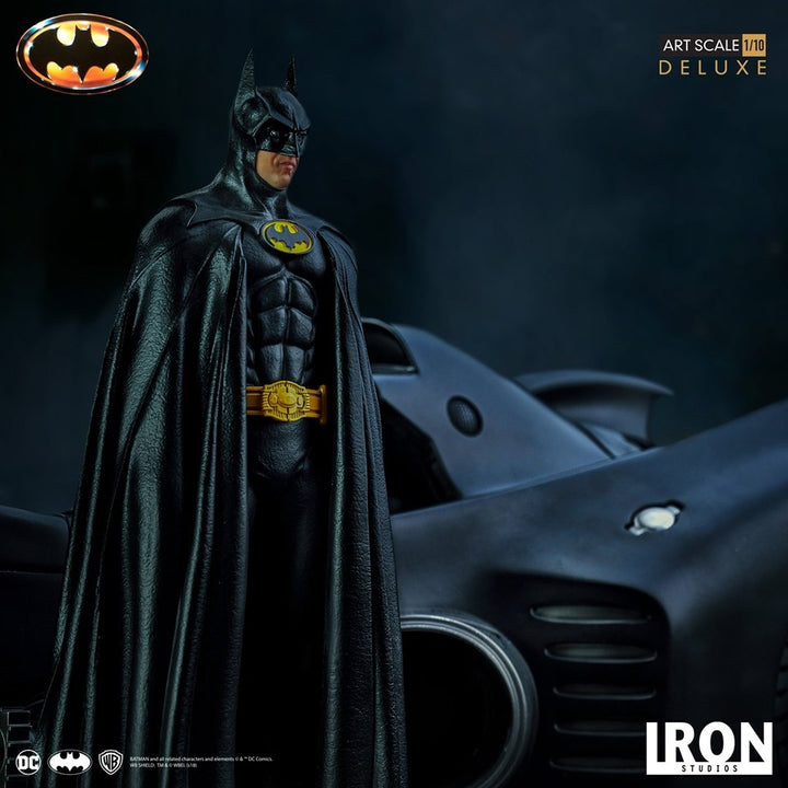 [Pre-Oder] Iron Studios - Batman & Batmobile Deluxe Art Scale 1/10 - Batman (1989)