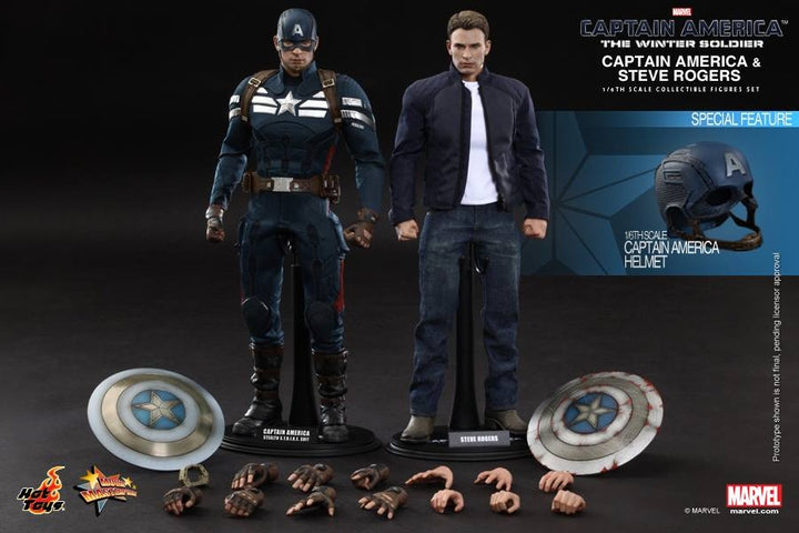 Hot Toys - Captain America & Steve Rogers Set