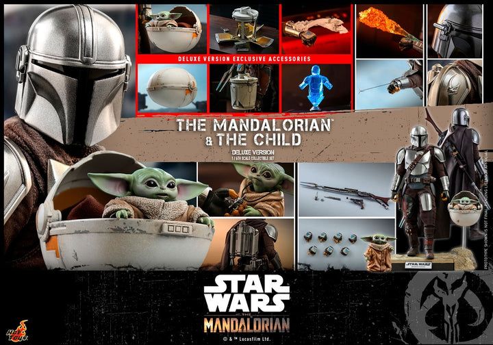 [Pre-Oder] Hot Toys - TMS015 - The Mandalorian - 1/6th scale The Mandalorian and The Child Collectible Set (Deluxe Version)