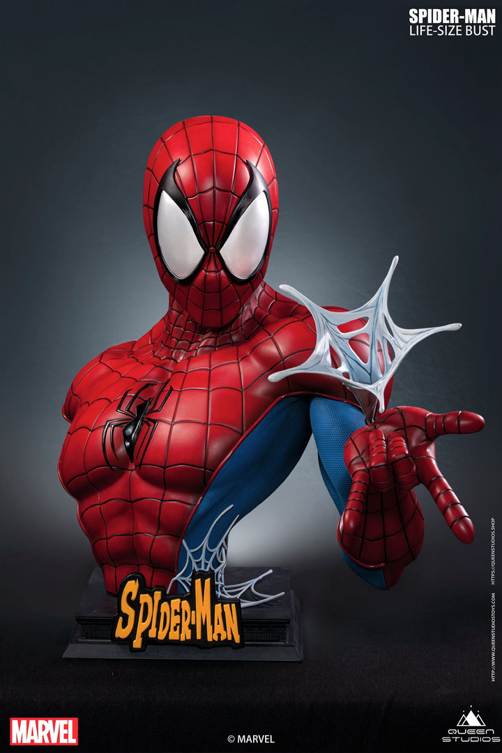 Queen Studios - Comic Spider-Man Bust (Red/Blue)