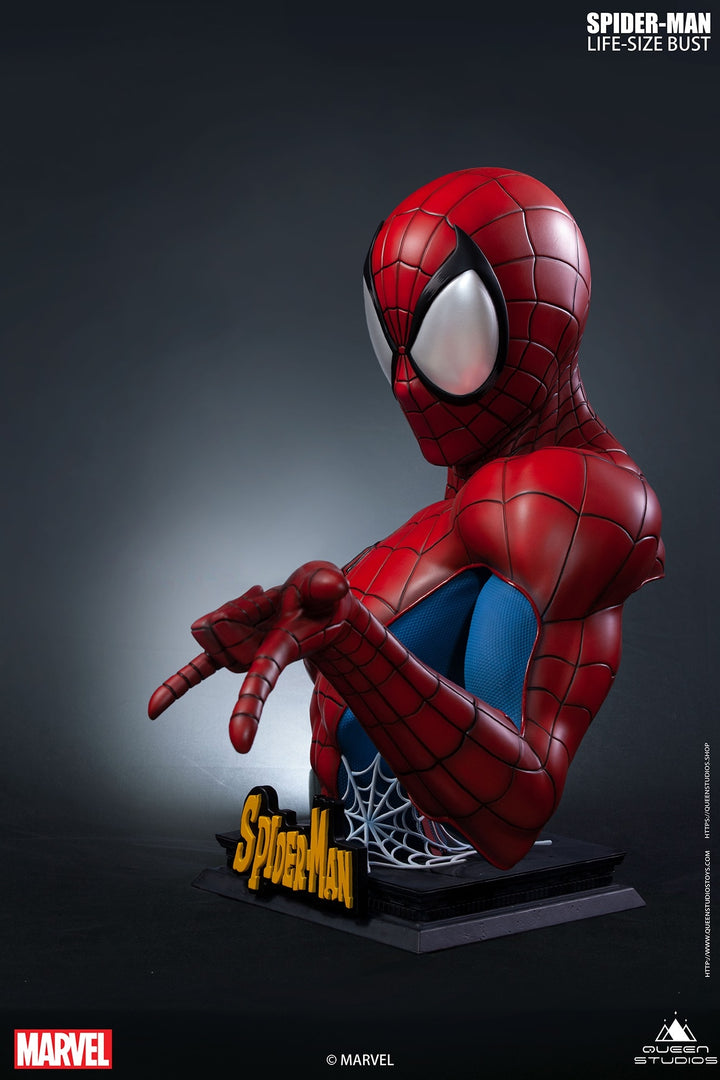 Queen Studios - Comic Spider-Man Bust (Red/Blue)