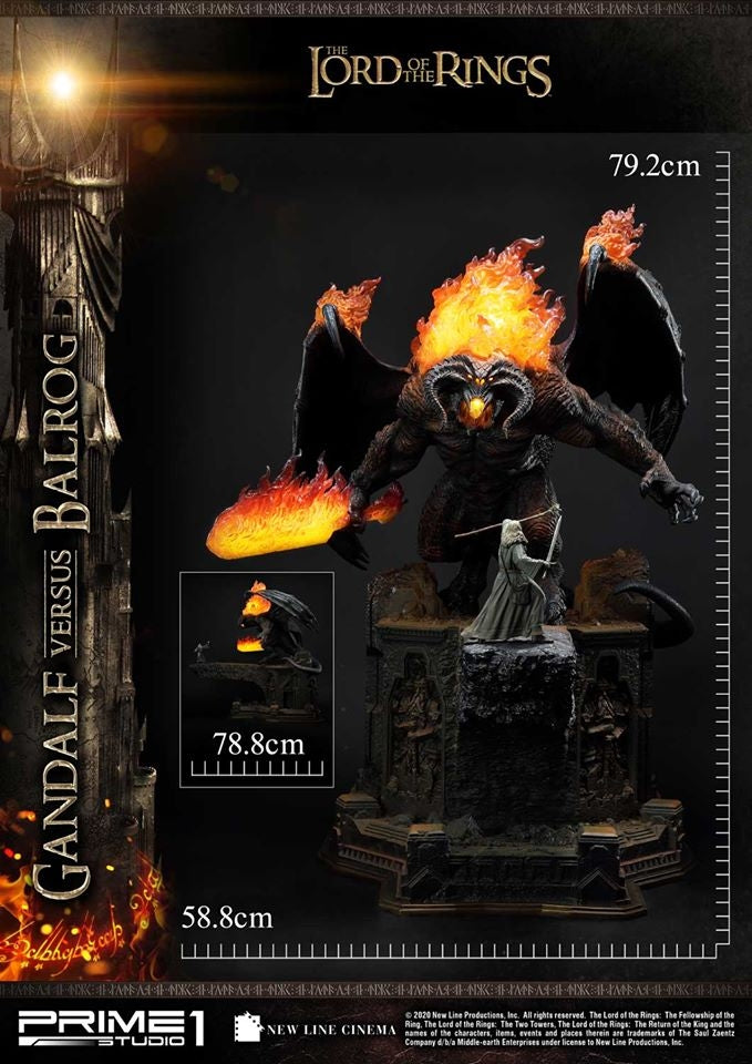 [Pre-Order] PRIME1 STUDIO - PMLOTR-02EX GANDALF VS BALROG EX VER. (THE LORD OF THE RINGS)