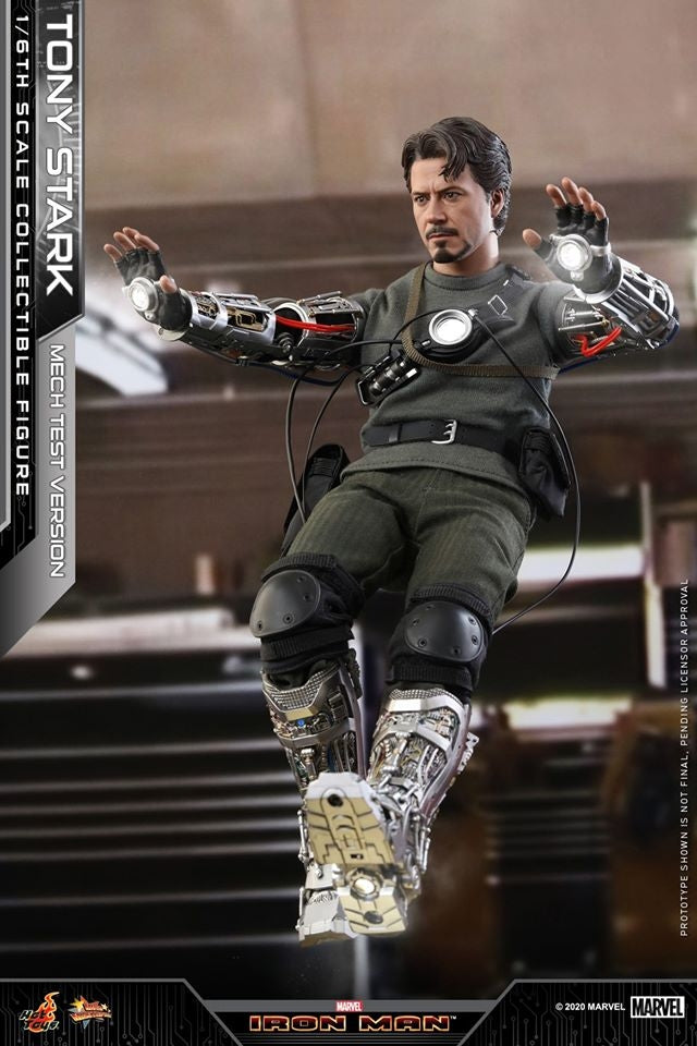 [Pre-Order] Hot Toys - MMS582 - Iron Man - 1/6th scale Tony Stark (Mech Test Version) Collectible Figure (Deluxe Version)