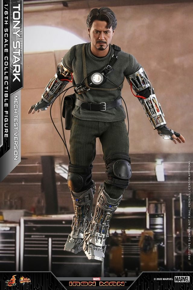 [Pre-Order] Hot Toys - MMS582 - Iron Man - 1/6th scale Tony Stark (Mech Test Version) Collectible Figure (Deluxe Version)