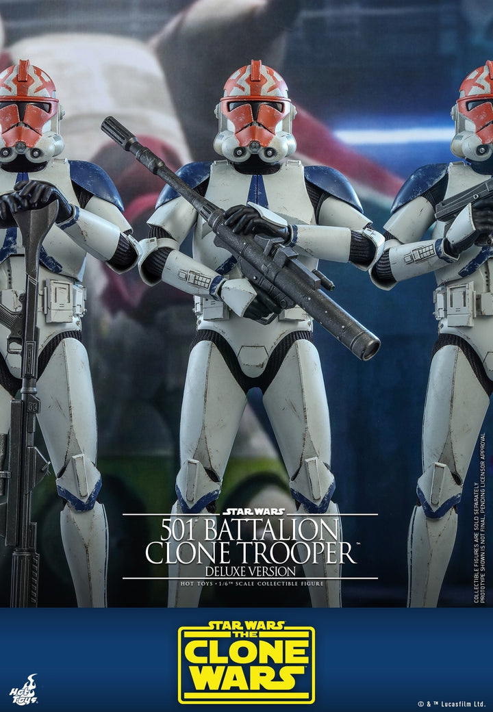 [Pre-Order] Hot Toys - TMS023 - Star Wars: The Clone Wars™  - 1/6th scale 501st Battalion Clone Trooper™ Figure (Deluxe Version)