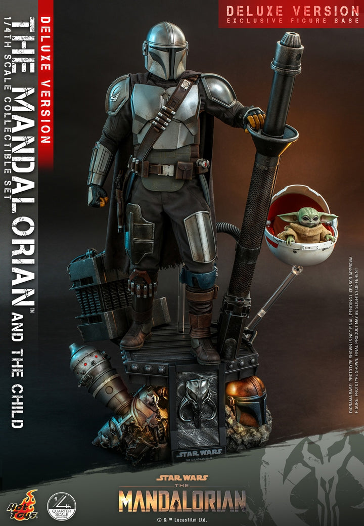 [Pre-Order] Hot Toys - QS016 - Star Wars™ The Mandalorian™ - 1/4th scale The Mandalorian & The Child Collectible Set