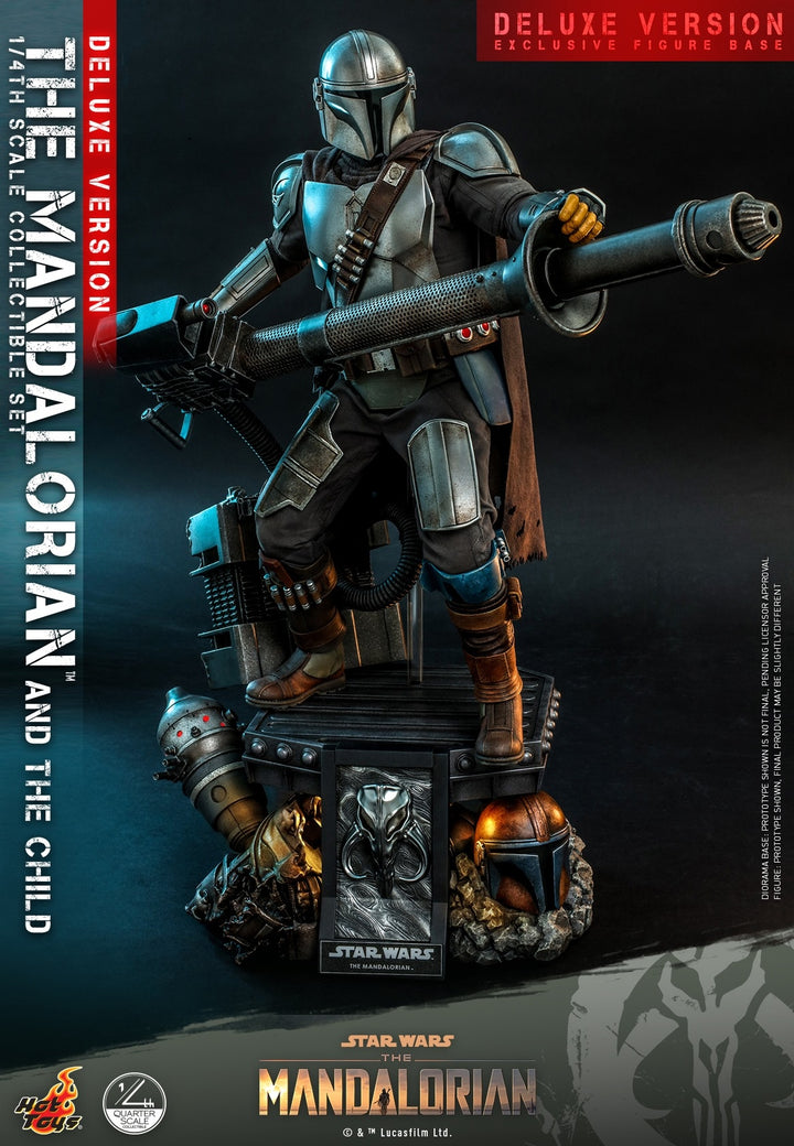 [Pre-Order] Hot Toys - QS016 - Star Wars™ The Mandalorian™ - 1/4th scale The Mandalorian & The Child Collectible Set