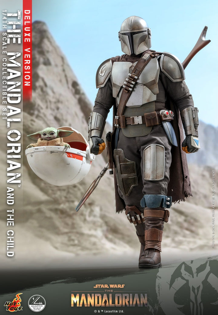 [Pre-Order] Hot Toys - QS016 - Star Wars™ The Mandalorian™ - 1/4th scale The Mandalorian & The Child Collectible Set