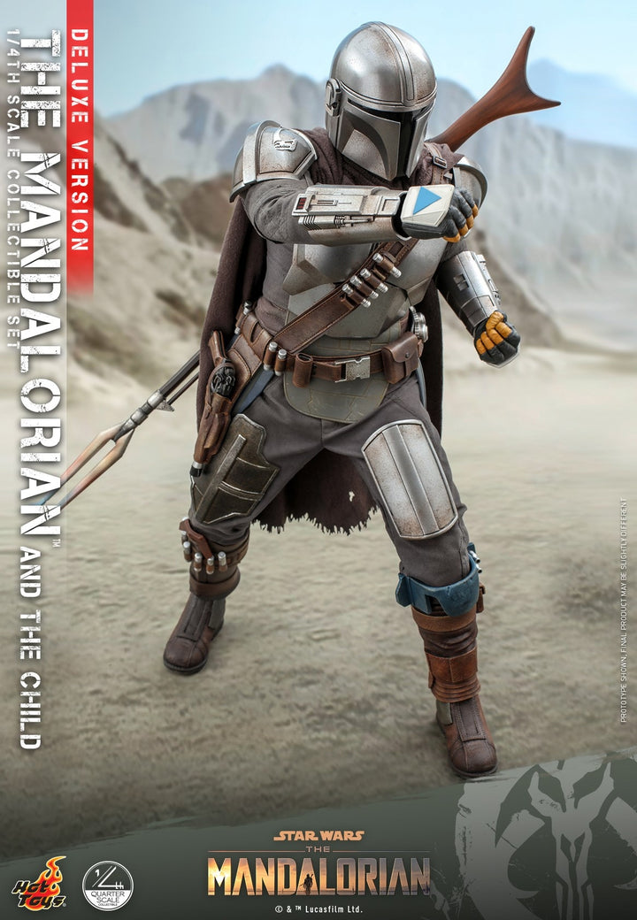 [Pre-Order] Hot Toys - QS016 - Star Wars™ The Mandalorian™ - 1/4th scale The Mandalorian & The Child Collectible Set