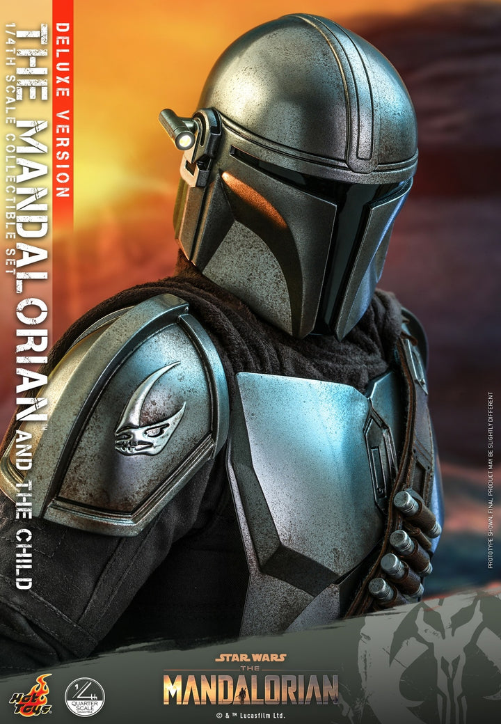 [Pre-Order] Hot Toys - QS016 - Star Wars™ The Mandalorian™ - 1/4th scale The Mandalorian & The Child Collectible Set