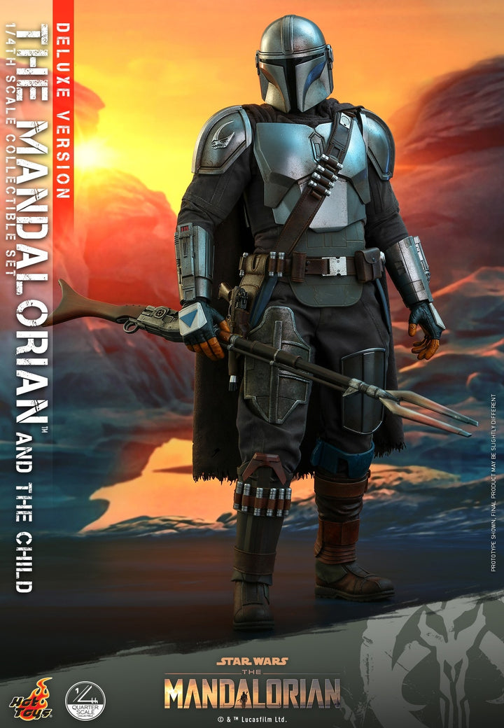 [Pre-Order] Hot Toys - QS016 - Star Wars™ The Mandalorian™ - 1/4th scale The Mandalorian & The Child Collectible Set