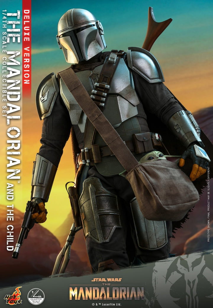 [Pre-Order] Hot Toys - QS016 - Star Wars™ The Mandalorian™ - 1/4th scale The Mandalorian & The Child Collectible Set