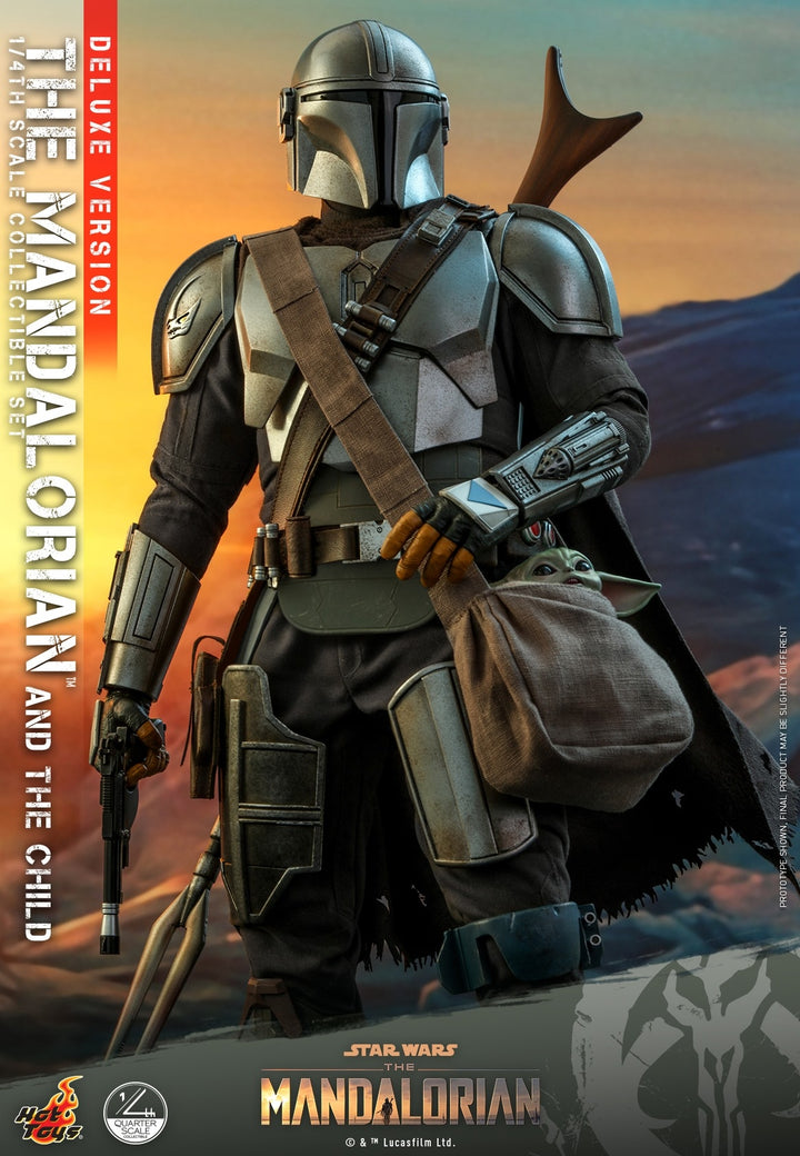 [Pre-Order] Hot Toys - QS016 - Star Wars™ The Mandalorian™ - 1/4th scale The Mandalorian & The Child Collectible Set