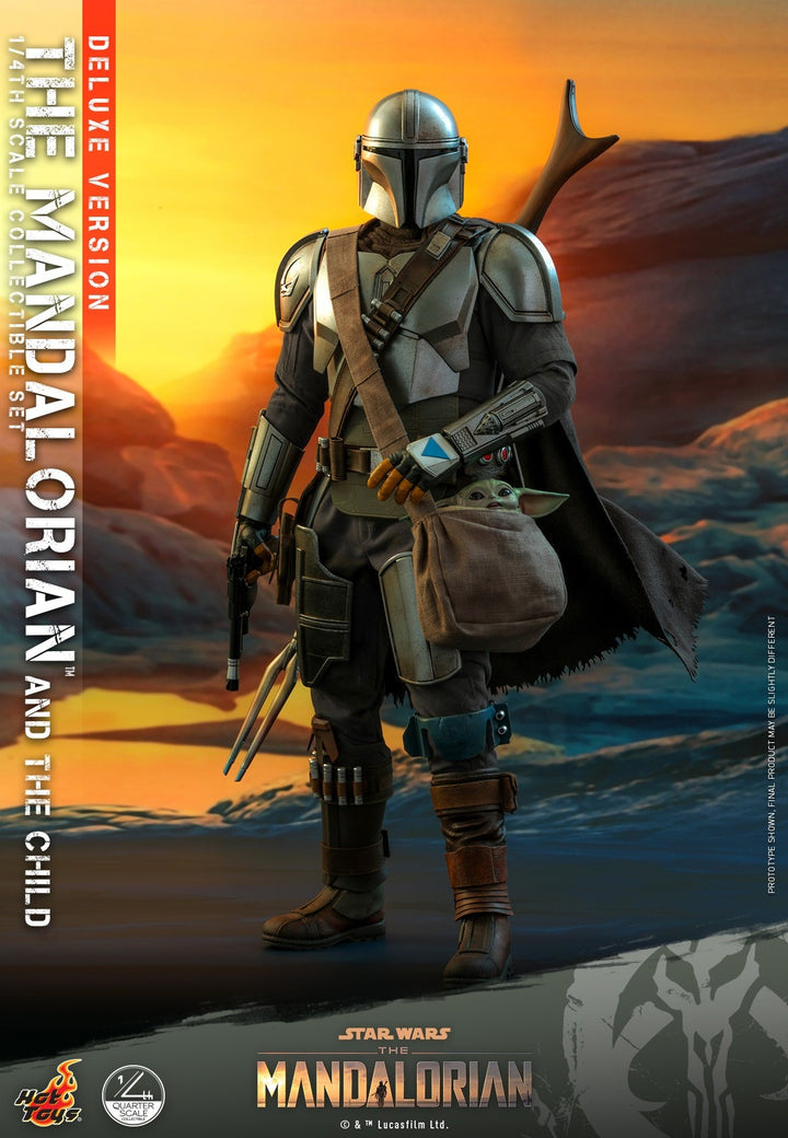 [Pre-Order] Hot Toys - QS016 - Star Wars™ The Mandalorian™ - 1/4th scale The Mandalorian & The Child Collectible Set