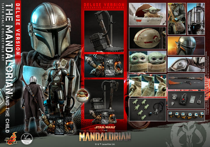 [Pre-Order] Hot Toys - QS016 - Star Wars™ The Mandalorian™ - 1/4th scale The Mandalorian & The Child Collectible Set