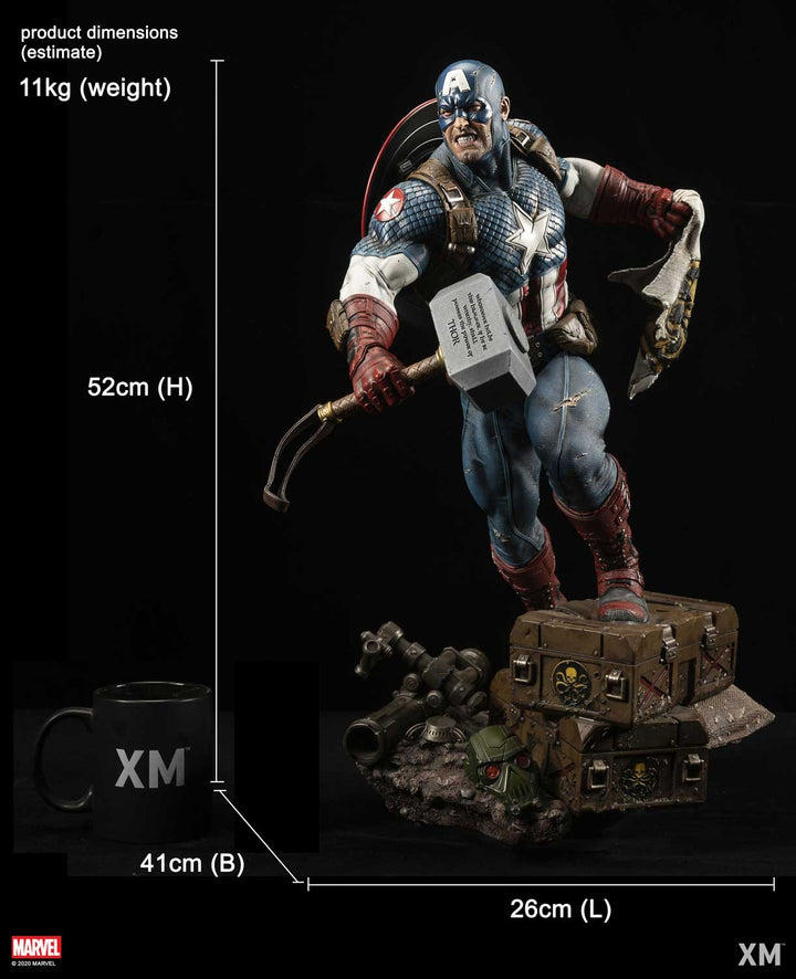 [Pre-Order] XM Studios - 1/4 Ultimate Captain America (Version A) Collectible Statue