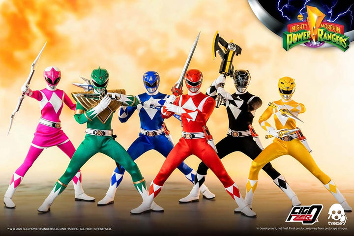 [Pre-Order] ThreeZero - Mighty Morphin Power Rangers – 1/6 Core Rangers + Green Ranger Six-Pack