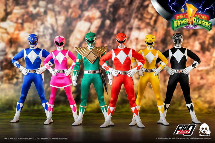 [Pre-Order] ThreeZero - Mighty Morphin Power Rangers – 1/6 Core Rangers + Green Ranger Six-Pack