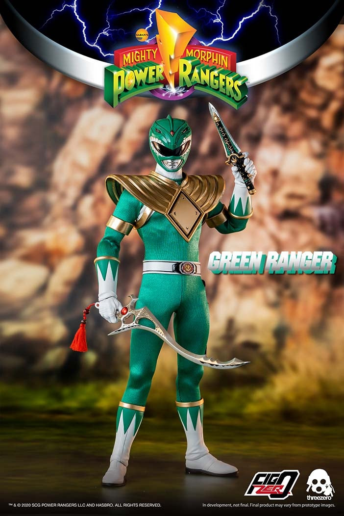 [Pre-Order] ThreeZero - Mighty Morphin Power Rangers – 1/6 Core Rangers + Green Ranger Six-Pack