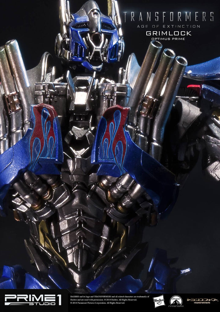 Prime 1 Studio - MMTFM-05  Grimlock and Optimus Prime Statue (Transformers: Age of Extinction)