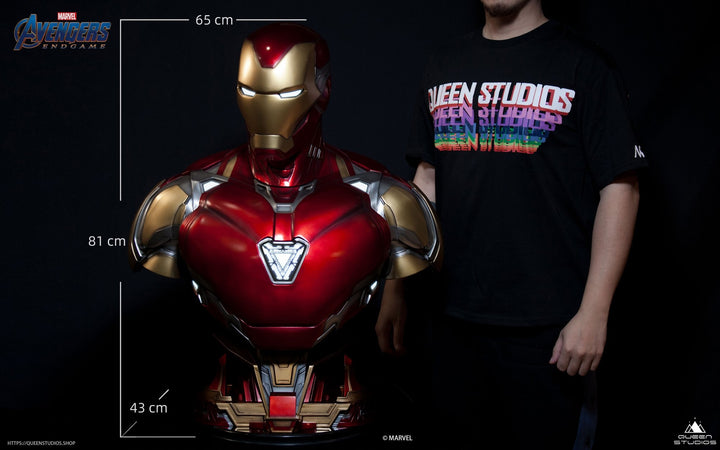 [Pre-Order] Queen Studios Iron Man Mark 49 Rescue Suit Life-Size Bust