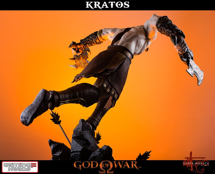 Gaming Heads - God of War - Lunging Kratos Statue