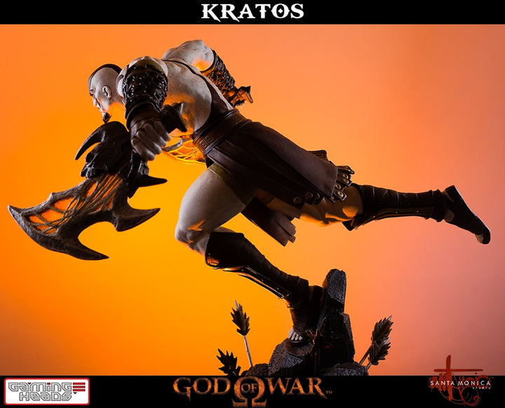 Gaming Heads - God of War - Lunging Kratos Statue