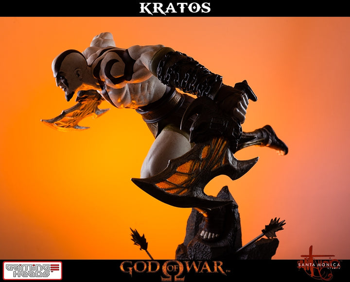 Gaming Heads - God of War - Lunging Kratos Statue