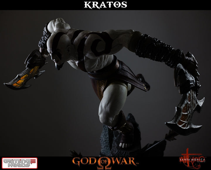 Gaming Heads - God of War - Lunging Kratos Statue