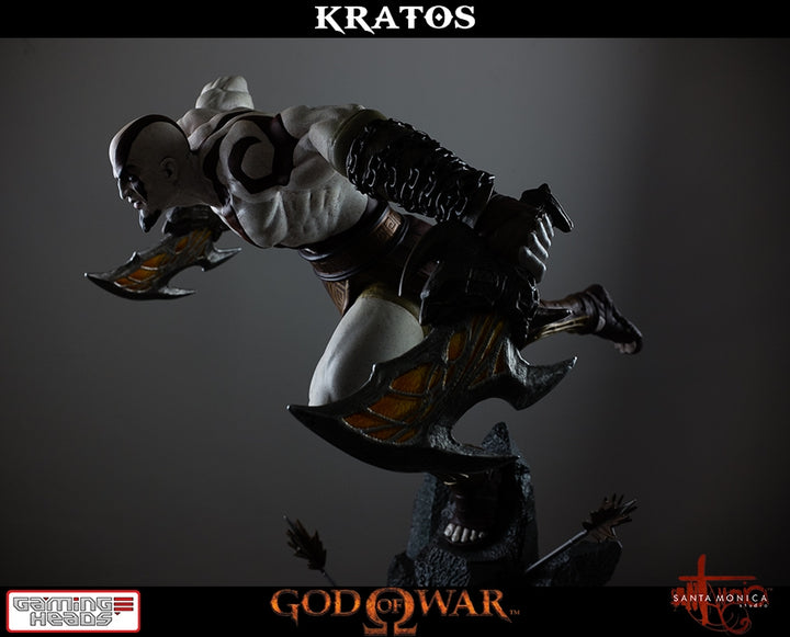 Gaming Heads - God of War - Lunging Kratos Statue