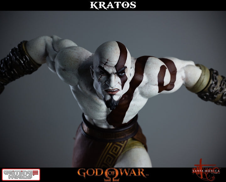 Gaming Heads - God of War - Lunging Kratos Statue