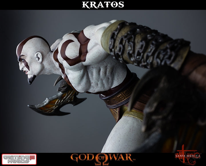 Gaming Heads - God of War - Lunging Kratos Statue