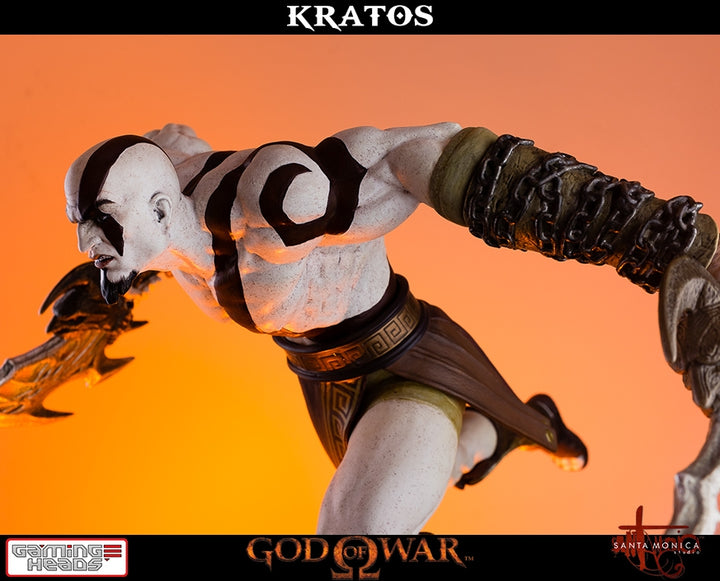 Gaming Heads - God of War - Lunging Kratos Statue