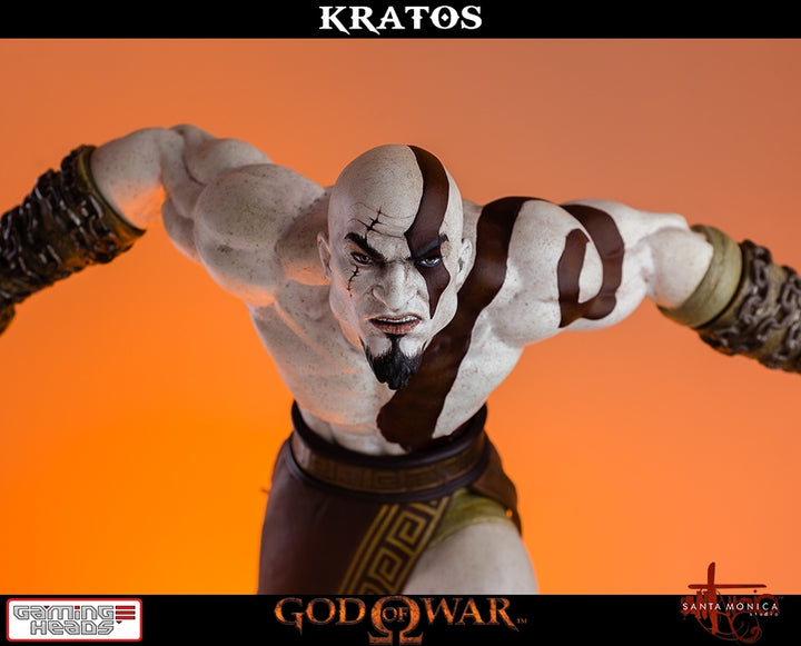 Gaming Heads - God of War - Lunging Kratos Statue