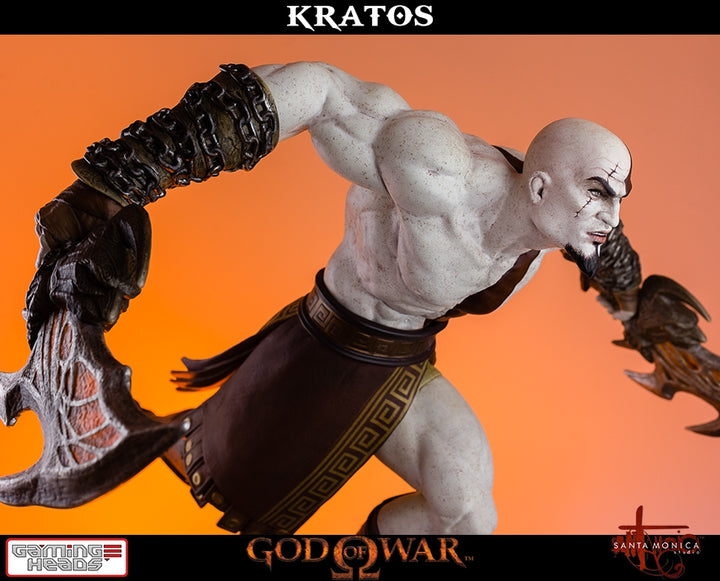 Gaming Heads - God of War - Lunging Kratos Statue