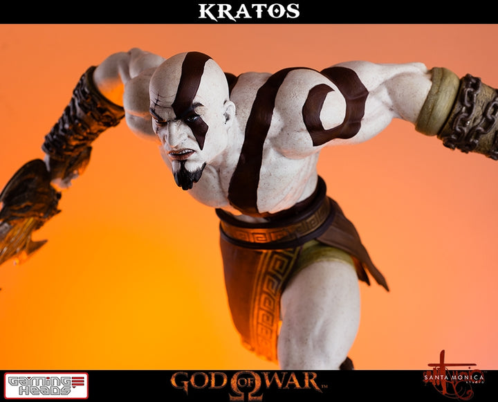 Gaming Heads - God of War - Lunging Kratos Statue