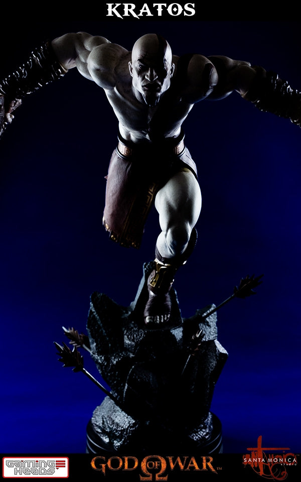 Gaming Heads - God of War - Lunging Kratos Statue