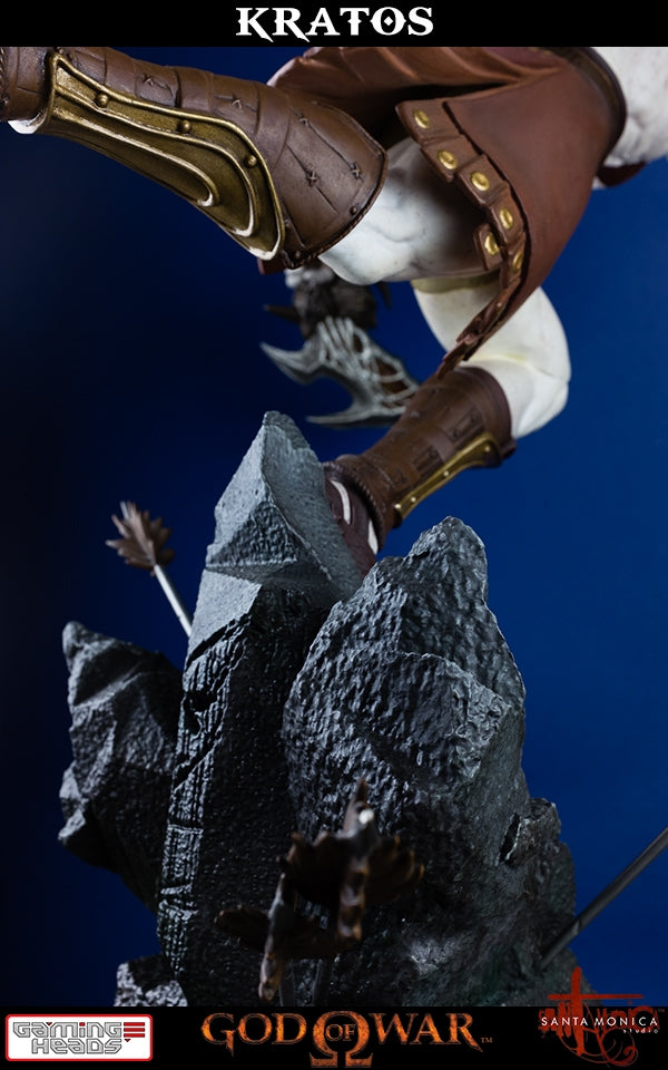 Gaming Heads - God of War - Lunging Kratos Statue