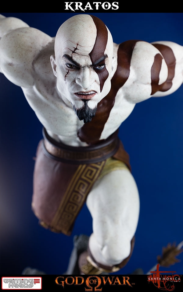 Gaming Heads - God of War - Lunging Kratos Statue