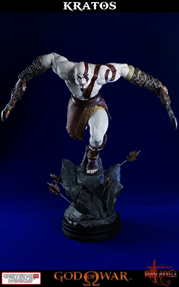 Gaming Heads - God of War - Lunging Kratos Statue