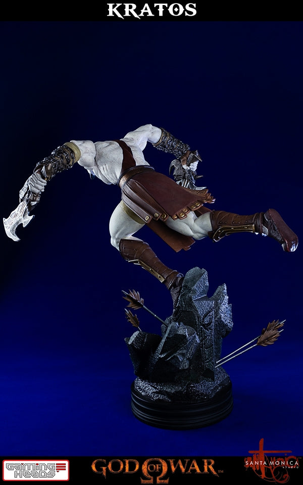 Gaming Heads - God of War - Lunging Kratos Statue