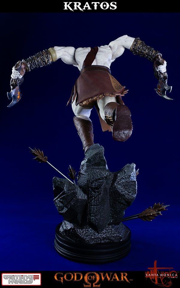 Gaming Heads - God of War - Lunging Kratos Statue