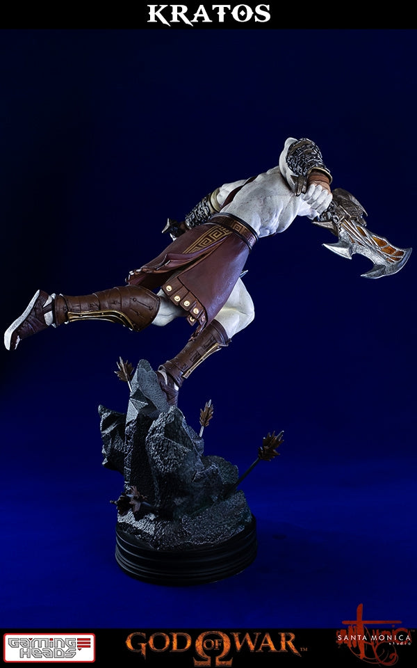 Gaming Heads - God of War - Lunging Kratos Statue