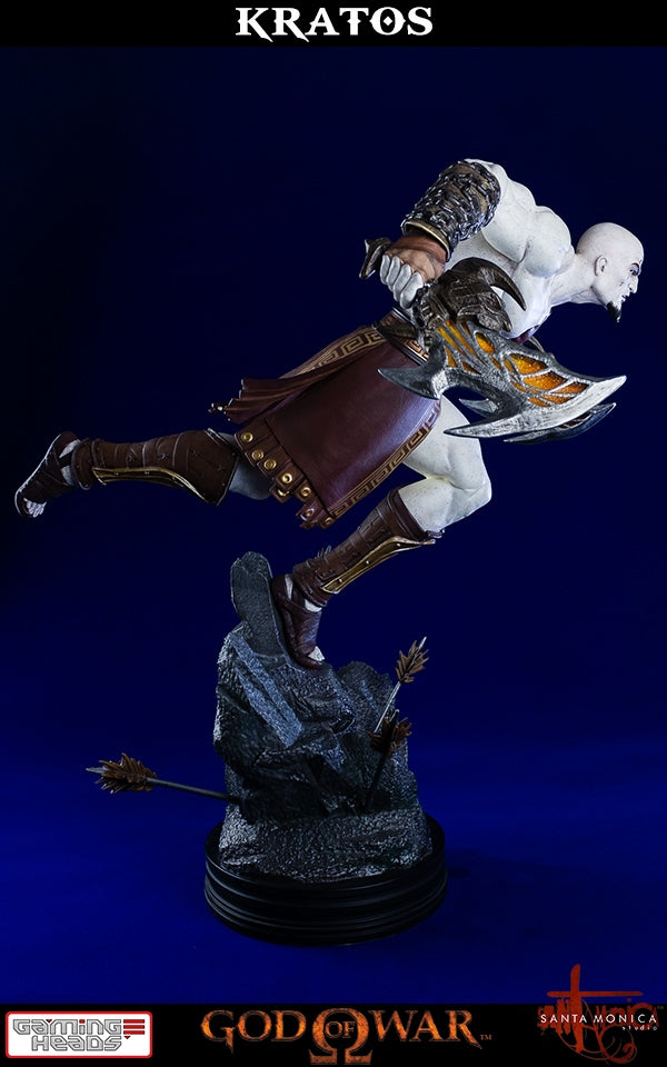 Gaming Heads - God of War - Lunging Kratos Statue