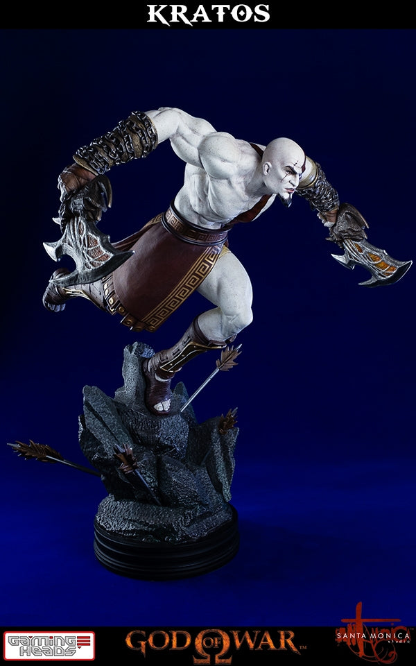 Gaming Heads - God of War - Lunging Kratos Statue